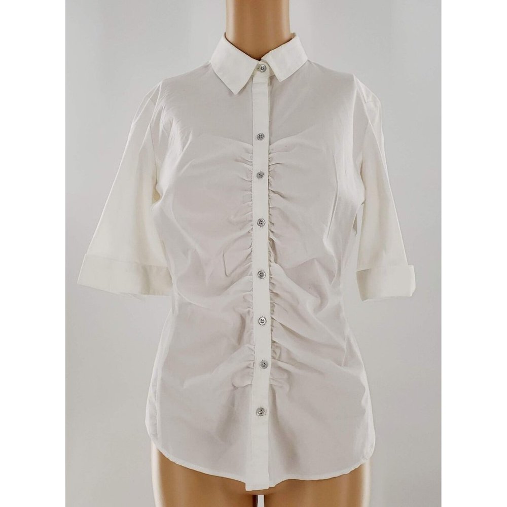 7th Avenue Ruched Dress Shirt - Size Small